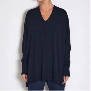 Roucha Navy Tipo 100% Wool Langenlook Modern Sweater Size 16 - 20